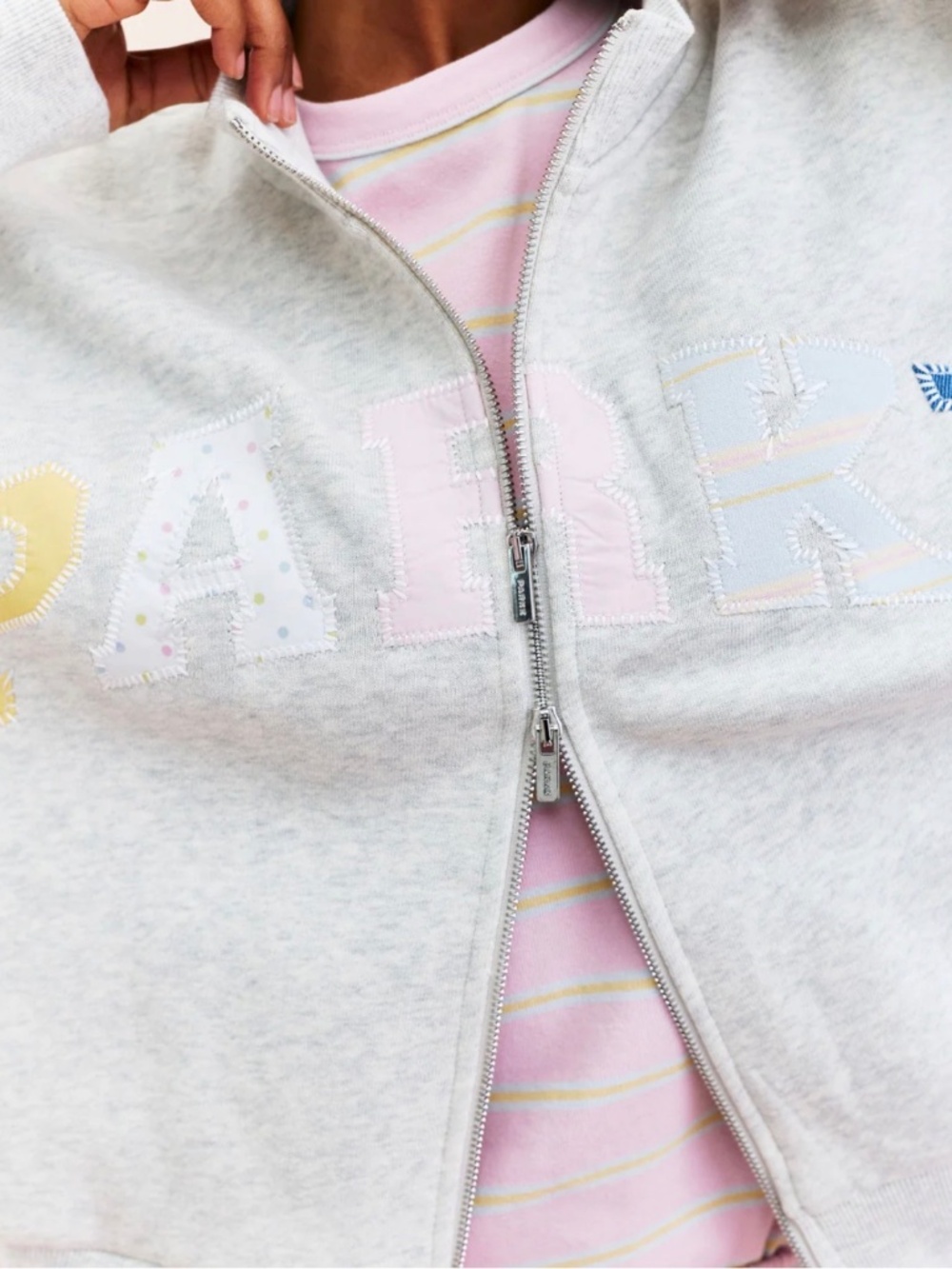 Parke Patchwork Zip Up - Picture 1 of 3
